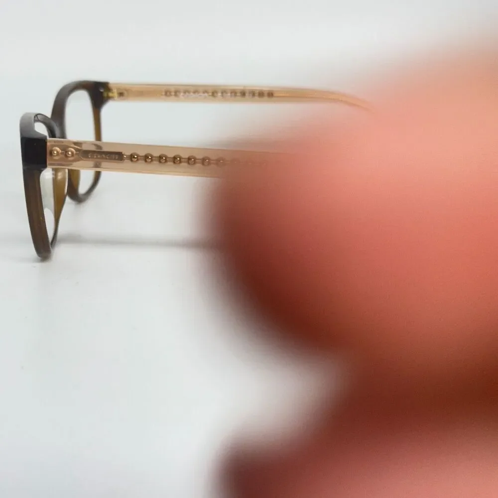 Coach‎ New York HC6072 5328 Brown Crystal 52-17-135 Eyeglasses Frame H15965
